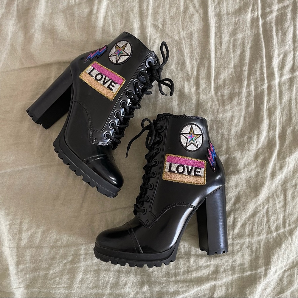 ALDO Glitterati Boots - Black Size 6.5